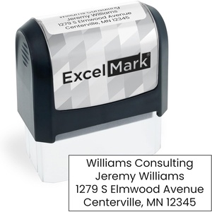 image:imageExcelMark Custom Signature Stamp  Vibrant Colors amp Patterns  Upload Your Own Image Black MountBlack Mount