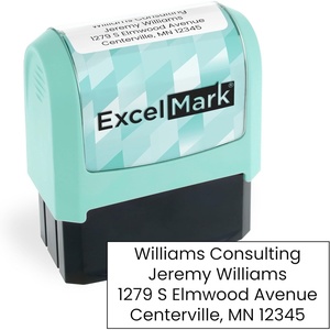 image:imageExcelMark Custom Signature Stamp  Vibrant Colors amp Patterns  Upload Your Own Image Black MountSeafoam Mount