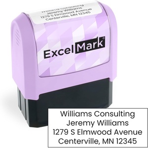 image:imageExcelMark Custom Signature Stamp  Vibrant Colors amp Patterns  Upload Your Own Image Black MountViolet Mount