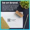 image:imageExcelMark Custom Logo Stamp  Personalized Wood Rubber Stamp  Upload Your Own Image 4x61x25