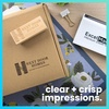 image:imageExcelMark Custom Logo Stamp  Personalized Wood Rubber Stamp  Upload Your Own Image 4x61x25