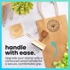 image:imageExcelMark Custom Logo Stamp  Personalized Wood Rubber Stamp  Upload Your Own Image 4x62x2