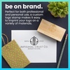 image:imageExcelMark Custom Logo Stamp  Personalized Wood Rubber Stamp  Upload Your Own Image 4x62x4
