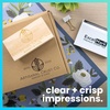 image:imageExcelMark Custom Logo Stamp  Personalized Wood Rubber Stamp  Upload Your Own Image 4x62x4