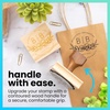 image:imageExcelMark Custom Logo Stamp  Personalized Wood Rubber Stamp  Upload Your Own Image 4x63x3