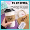 image:imageExcelMark Custom Logo Stamp  Personalized Wood Rubber Stamp  Upload Your Own Image 4x63x3