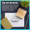 image:imageExcelMark Custom Logo Stamp  Personalized Wood Rubber Stamp  Upload Your Own Image 4x63x3
