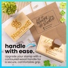 image:imageExcelMark Custom Logo Stamp  Personalized Wood Rubber Stamp  Upload Your Own Image 4x64x6