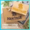 image:imageExcelMark Custom Logo Stamp  Personalized Wood Rubber Stamp  Upload Your Own Image 4x64x6