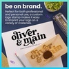 image:imageExcelMark Custom Logo Stamp  Personalized Wood Rubber Stamp  Upload Your Own Image 4x64x8