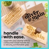 image:imageExcelMark Custom Logo Stamp  Personalized Wood Rubber Stamp  Upload Your Own Image 4x64x8