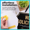 image:imageExcelMark No Soliciting Sign  10 x 75 WeatherResistant Sign Built for Outdoor Use  Place On Door No Yard StakeNo Yard Stake