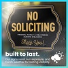 image:imageExcelMark No Soliciting Sign  10 x 75 WeatherResistant Sign Built for Outdoor Use  Place On Door No Yard StakeYard Stake