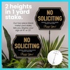 image:imageExcelMark No Soliciting Sign  10 x 75 WeatherResistant Sign Built for Outdoor Use  Place On Door No Yard StakeYard Stake