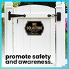 image:imageExcelMark No Soliciting Sign  10 x 75 WeatherResistant Sign Built for Outdoor Use  Place On Door No Yard StakeYard Stake
