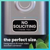 image:imageExcelMark No Soliciting Window Stickers  3 x 7 Transparent Vinyl Sticker Sign  Select From Sticky Front or Sticky Back For Interior or Exterior Use  Pack of 3 InteriorBlackWhite Sticker