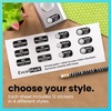 image:imageExcelMark No Soliciting Window Stickers  3 x 7 Transparent Vinyl Sticker Sign  Select From Sticky Front or Sticky Back For Interior or Exterior Use  Pack of 3 InteriorBlackWhite Sticker