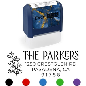 image:imageExcelMark Custom Return Address Stamp Navy Regency Arch  Custom Return Address Stamp with Elegant Designs Vibrant Colors amp Patterns  Perfect for Mail Invitations amp GiftsNavy Mount