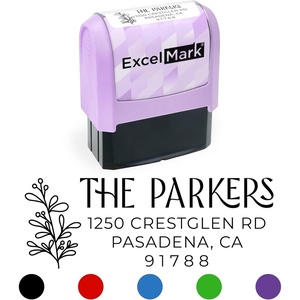 image:imageExcelMark Custom Return Address Stamp Navy Regency Arch  Custom Return Address Stamp with Elegant Designs Vibrant Colors amp Patterns  Perfect for Mail Invitations amp GiftsViolet Mount