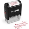 image:imageExcelMark SelfInking Christmas Rubber Stamp  Merry Christmas  Prints in Red Ink